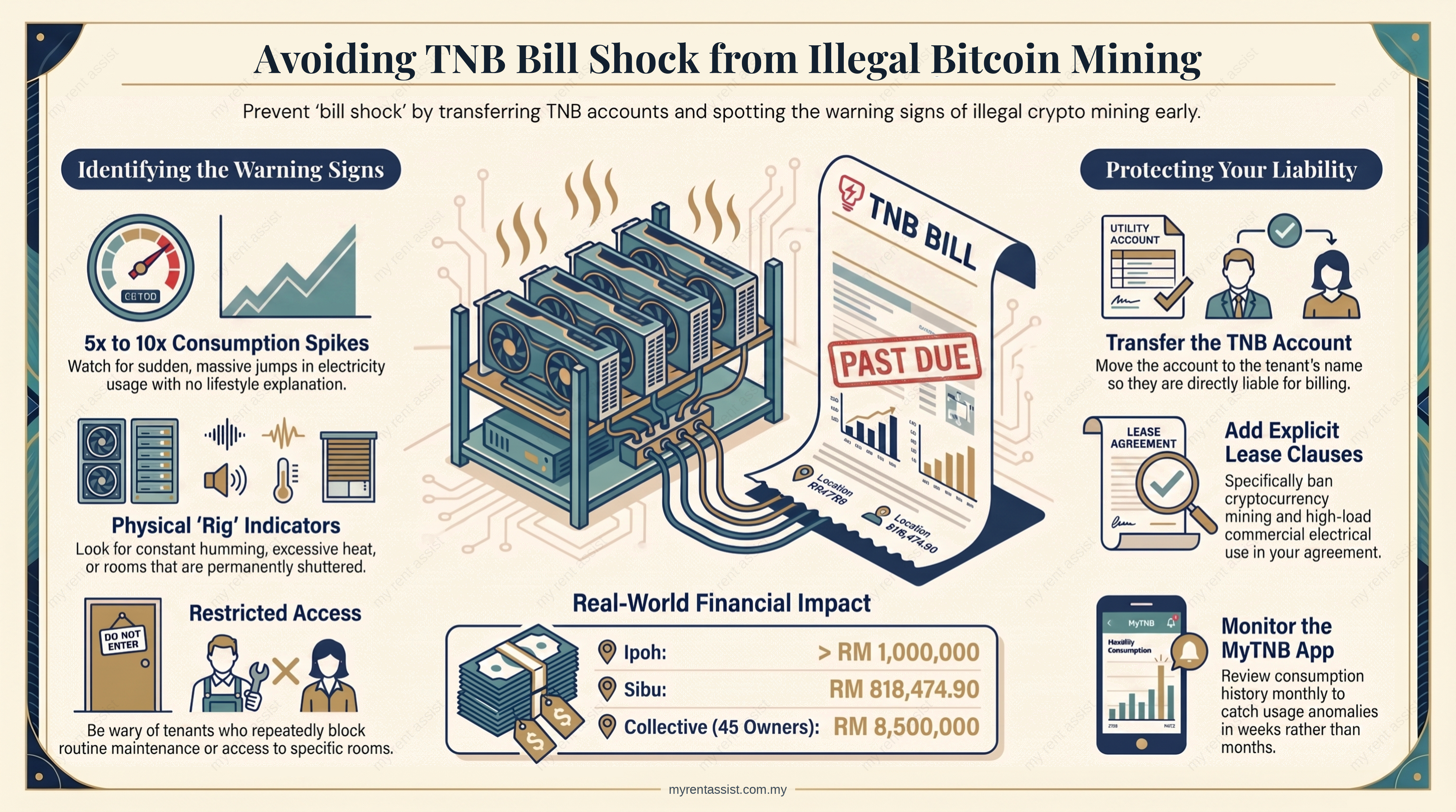Tenant Running Illegal Bitcoin Mining Malaysia