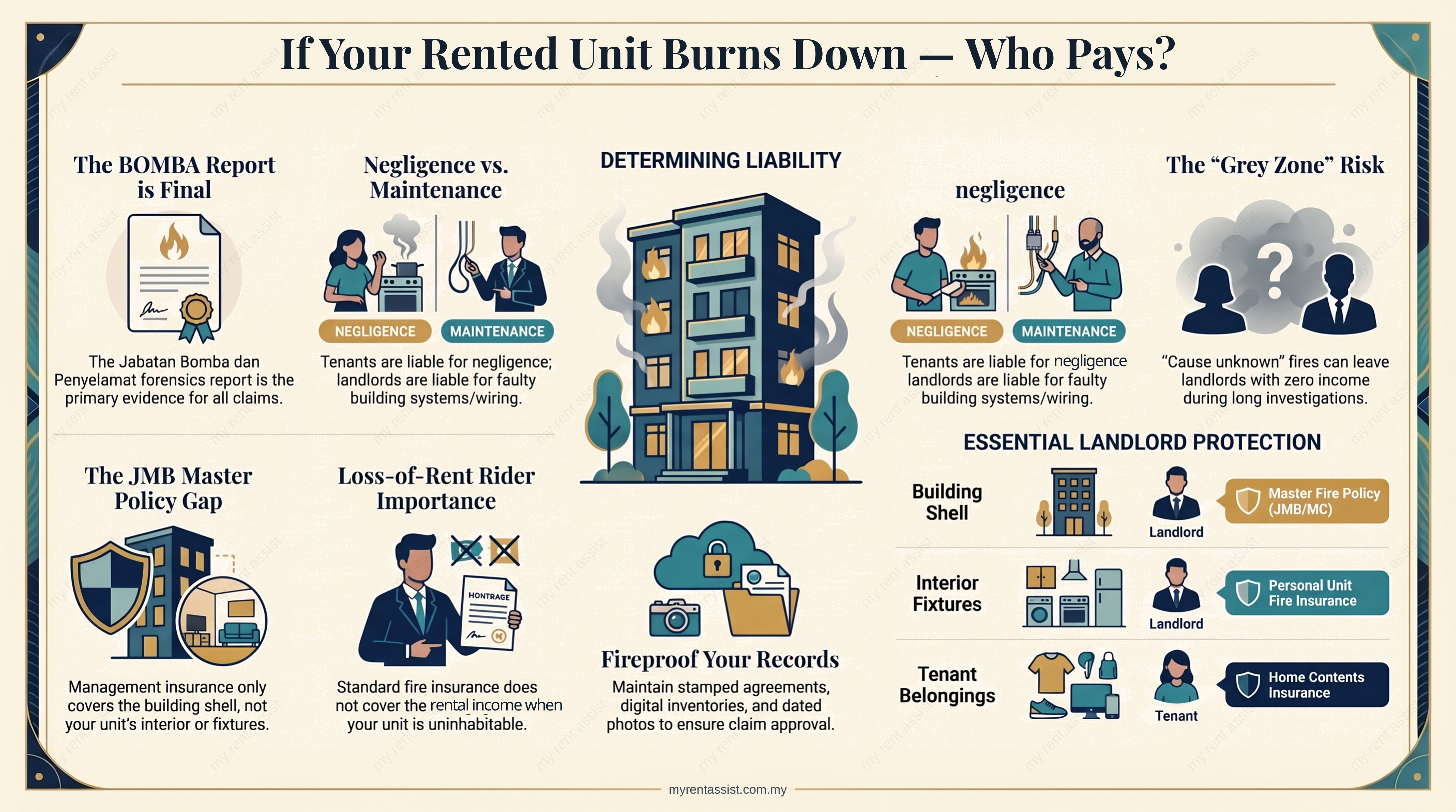 Fire in a Tenanted Unit Malaysia